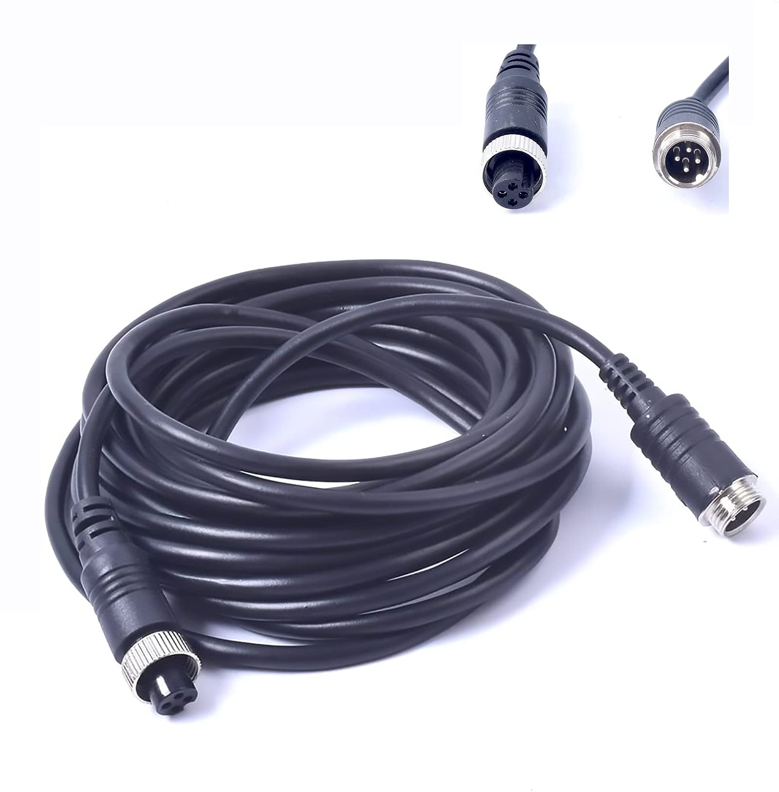 10M / 15M Auto 4-Pin Aviazione Video Cavo Di Prolunga Per Telecamera Retrovisiva Camion Cctv