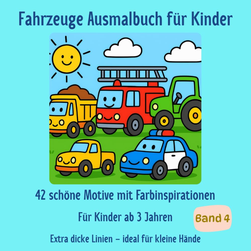 Sonnenkind Mandalas: Fahrzeug – Ausmalbuch für Kinder ab 3 Jahren: 42 einfache Motive | Mit Farbinspiration & Auszeichnung (immerwährend)