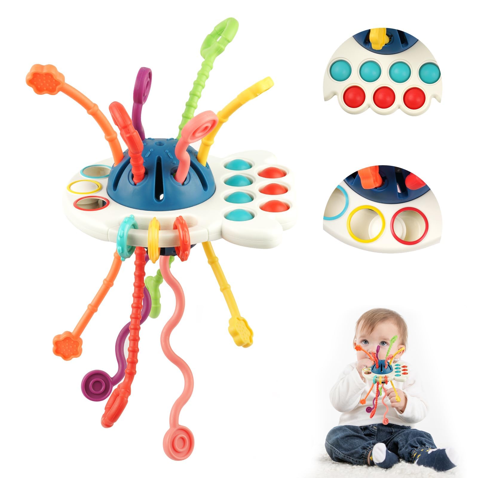 Vicloon Gioco Montessori In Legno 36 Pezzi – Torre Con Bastoncini Colorati E Dadi – Gioco Da Tavolo Per Famiglie E Bambini 3-9 Anni – Idee Regalo Educative