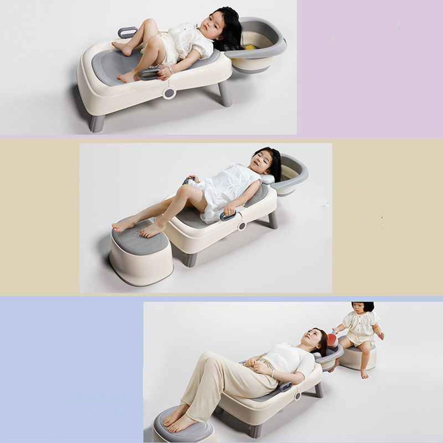 nYFzsNJjwlavacabezas portatil lavacabezas portatil para casa Lavacabezas doméstico para Personas Mayores, Lavabo para Cama, sillón reclinable para Adultos(Color:2)