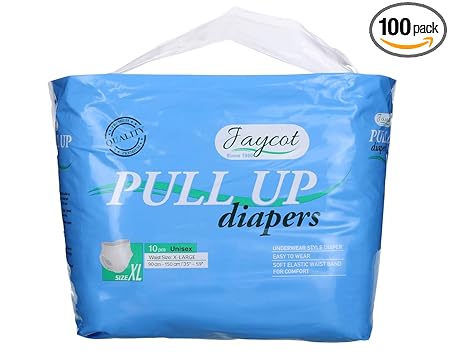 Jaycot Premium Adult Diaper Pants Style - 10 Count -XL- with extra comfortable and Anti-Bacterial technology for men and women: Amazon.in