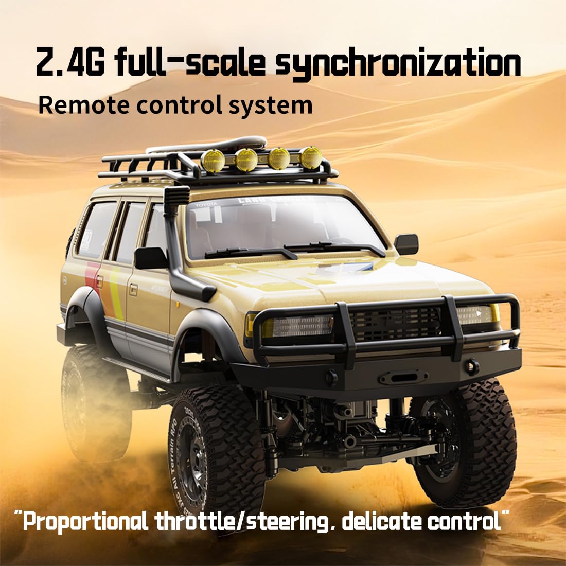 Crawler RC Crawler a escala 1/12 con motor 370 para adultos, 2.4G 4WD All-Terrain Classic Off-Road SUV diseño RC coche de escalada, para entusiastas