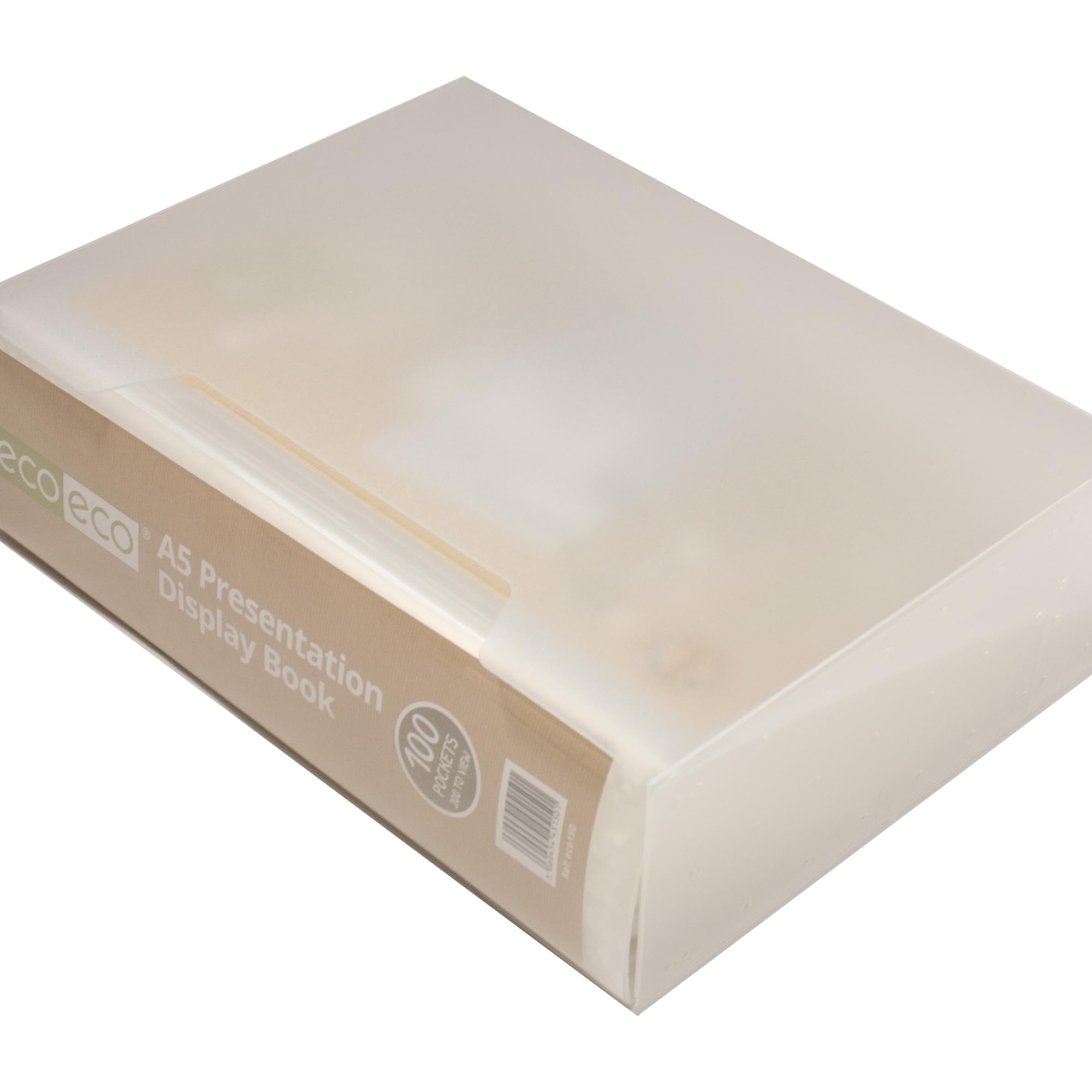 Carpeta A3 Plastico Eco-eco Eco096 - Cuaderno De Presentación (A3, 50% Reciclado Carpeta Espiral Con 50 Fundas De Plastico A4