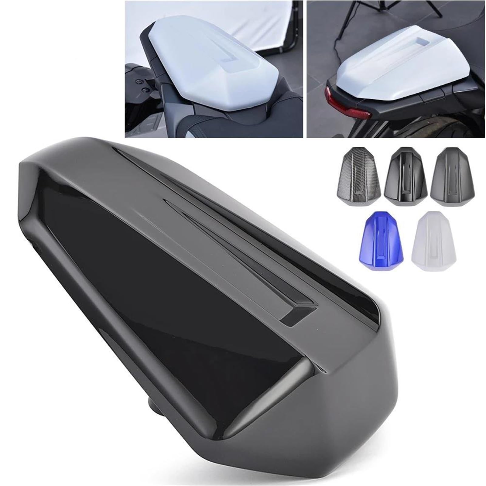 Trasera De Carenado De Duro Cubierta De Asiento Trasero (Colín) para Motocicleta para Yamaha MT-07 MT07 2025 2026 Carenado Trasero, Asiento del Pasajero, Joroba De Cola(Materia Negra)