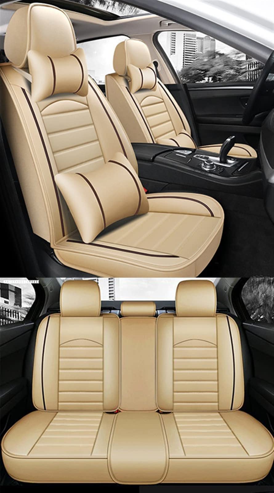 JTWMTY Car Seat Cushion Covers For MITSUBISHI Outlander ASX Eclipse Cross Lancer Pajero Sport V93 Zinger Galant Triton protectors