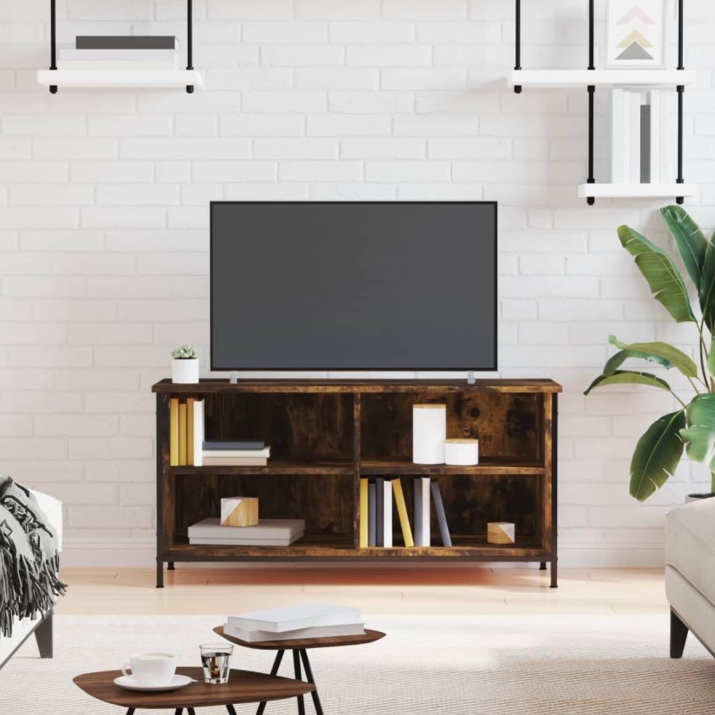 Armadietto TV legno incastrato Smoked Oak vidaXL - Dettaglio