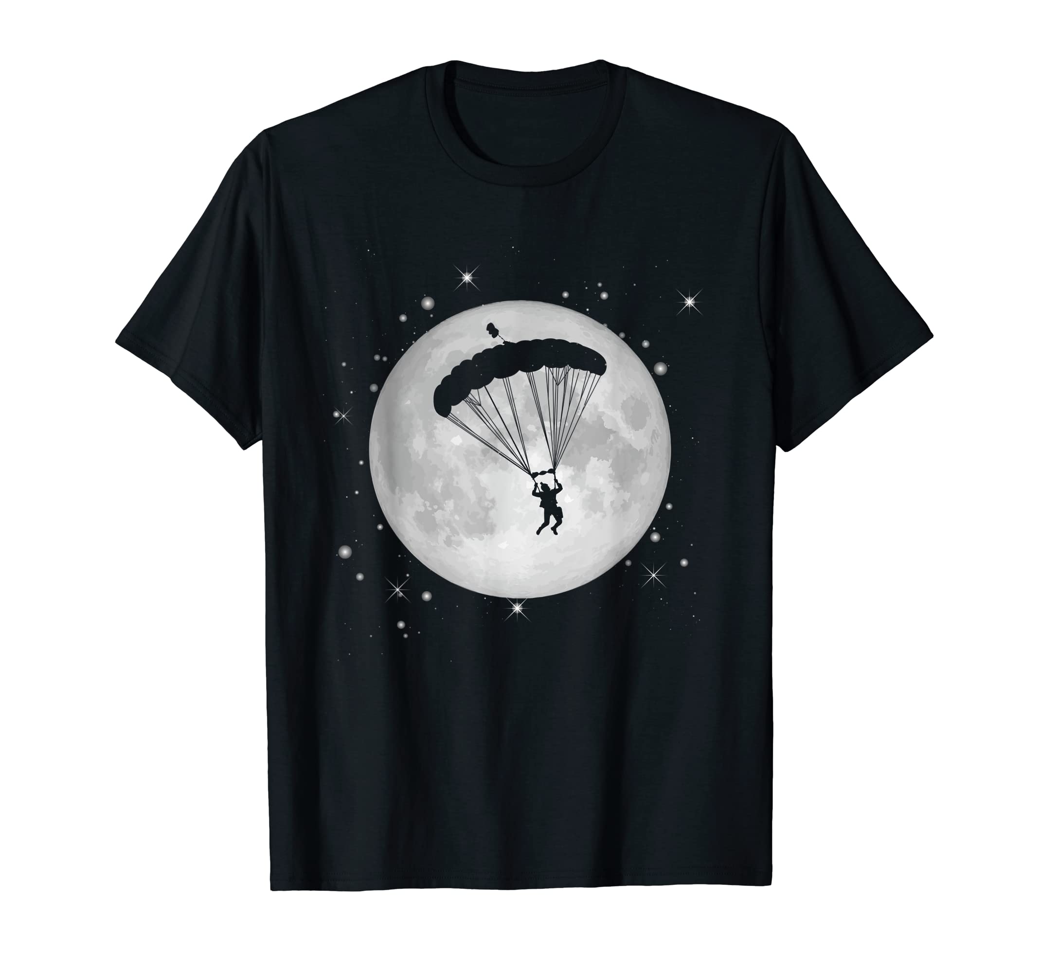 Paragliding Fly To The Moon Flying Pilots Paragliders T-Shirt