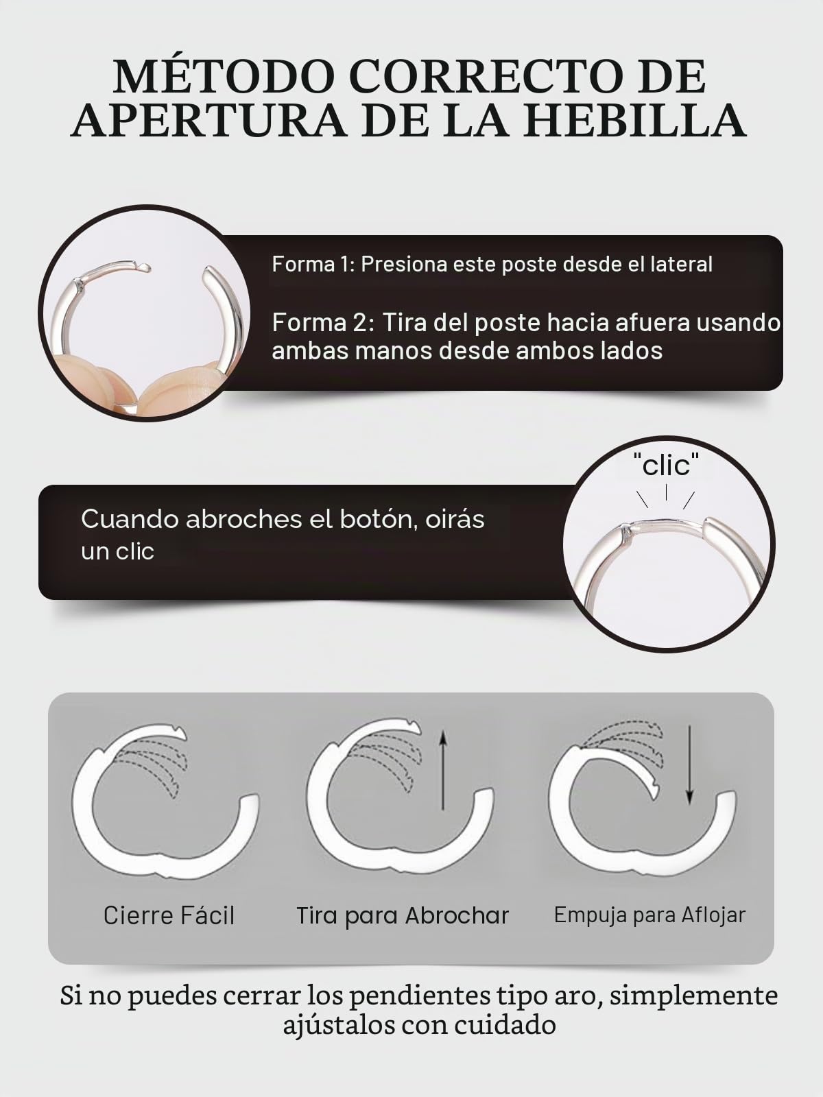 SILVERCUTE Pendientes de Aro para Mujer y Hombre Plata de Ley 925