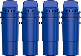 Waterdrop Replacement for Pur® Water Filter, CRF-950Z NSF Certified Pitcher Water Filter, Compatible with Pur® Pitchers and Dispensers PPT700W, CR-1100C and PPF951K Water Filter, Pack of 4