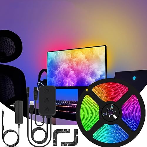 Retroiluminación LED para TV, tira de luces LED para TV, tira de luz inteligente, tira de luz de sincronización de monitor de computadora,