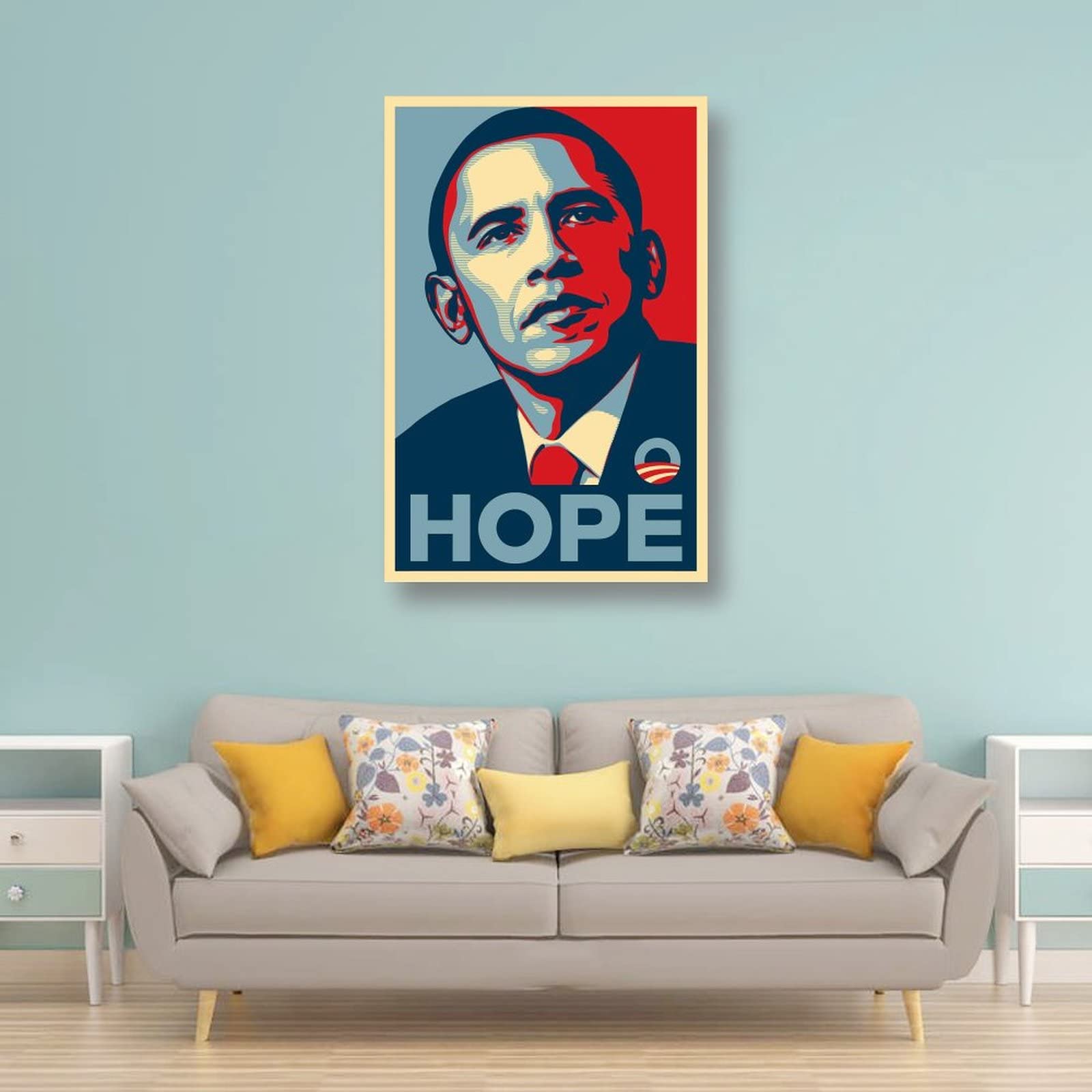 La Barack Obama 'Hope' poster (Shepard Fairey) Impression sérigraphique