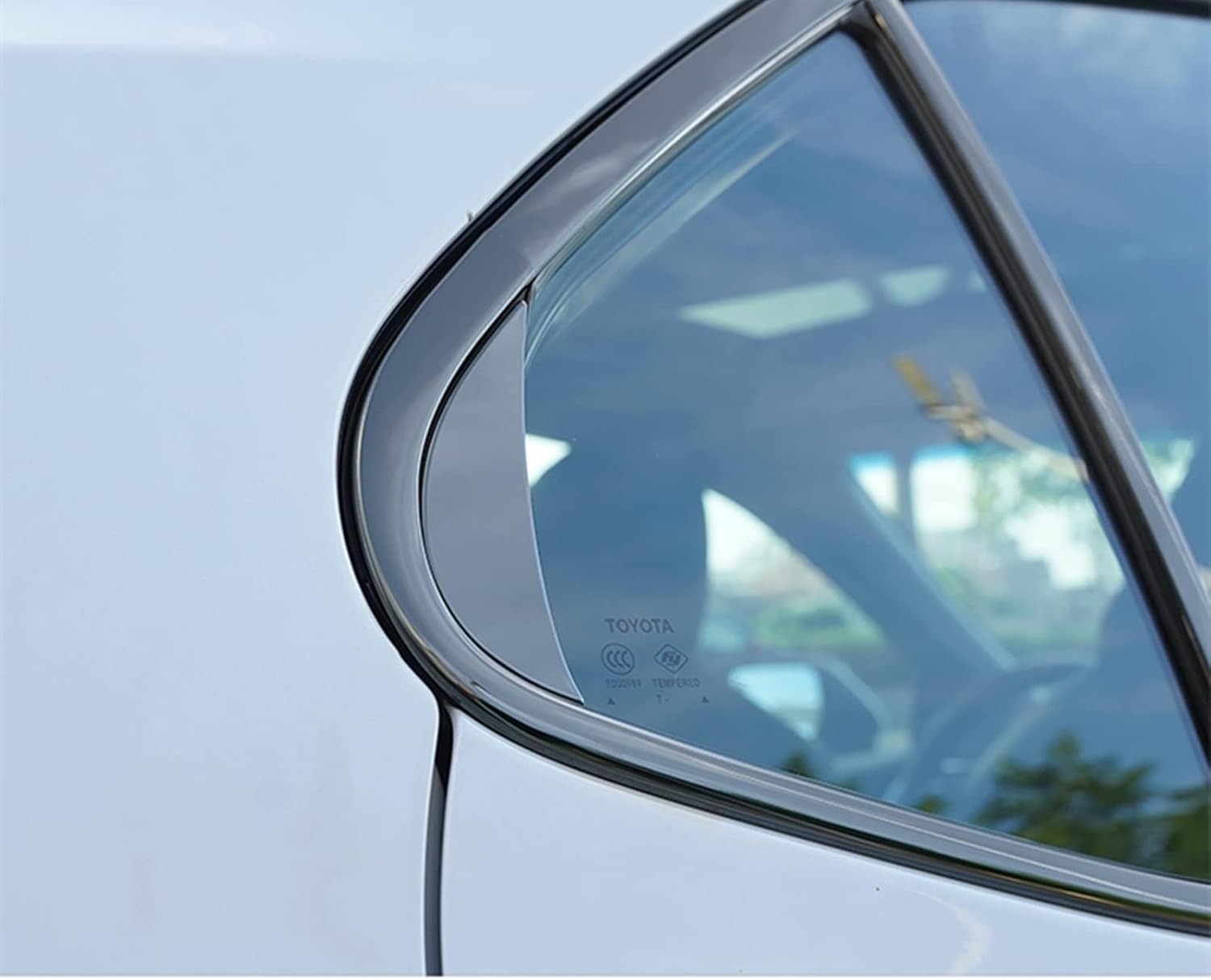 Glossy Black Stainless Steel Window Strip Trim Chrome Delete for Toyota Camry 2018-2024