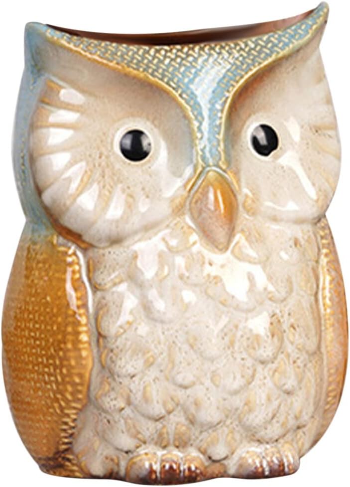 Owl Utensil Holder Owl Ceramic Utensil Holder, Cooking