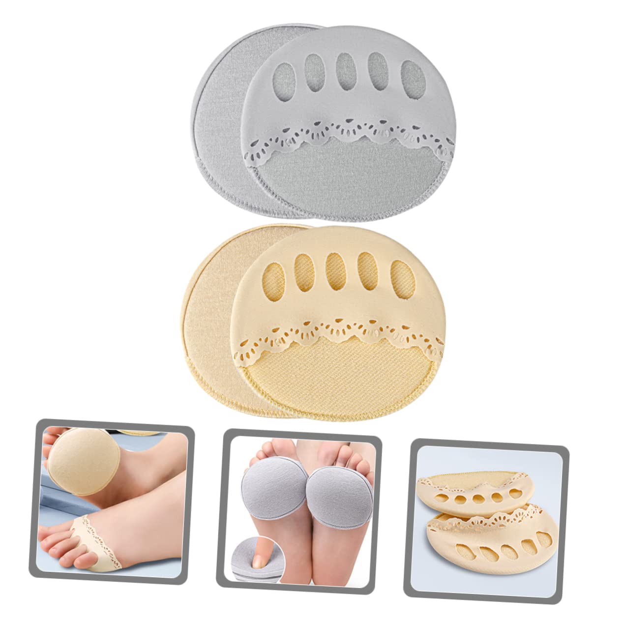 10 Paia Calzini Tabi Con Imbottitura For L'avampiede Imbottiture For Scarpe Larghe Mezzi Calzini Che