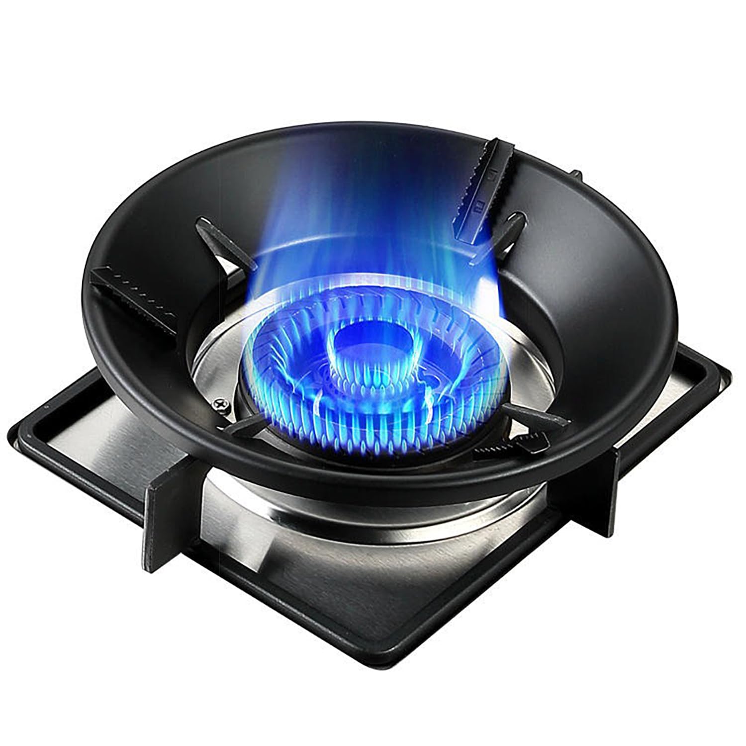 VRUKSH ENTERPRISES Gas saver burner stand - Gas stove stand for kitchen |gas stove burner stand | energy saving gas stove stand | gas burner stand round 360° Windproof Design (Black, Pack of 1) (B0DFQ9Z24G) Amazon Price History, Amazon Price Tracker