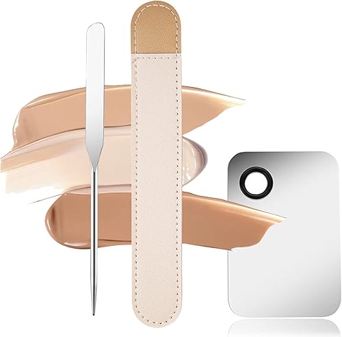 JUSGTPS Espátula de maquillaje coreano  Nuevo juego de espátula de maquillaje coreano 2023  Espátulas de maquillaje de acero inoxidable  Herramienta disponible en Yaxa Guatemala