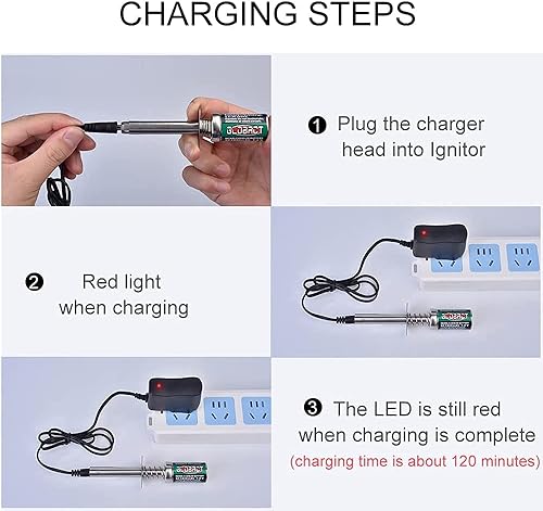 Miniatura 4 de Globact RC Nitro Starter Glow Plug Igniter Cargador Herramientas Combo de Botella de Combustible para Redcat HSP Nitro Powered 1/8 1/10 RC Car