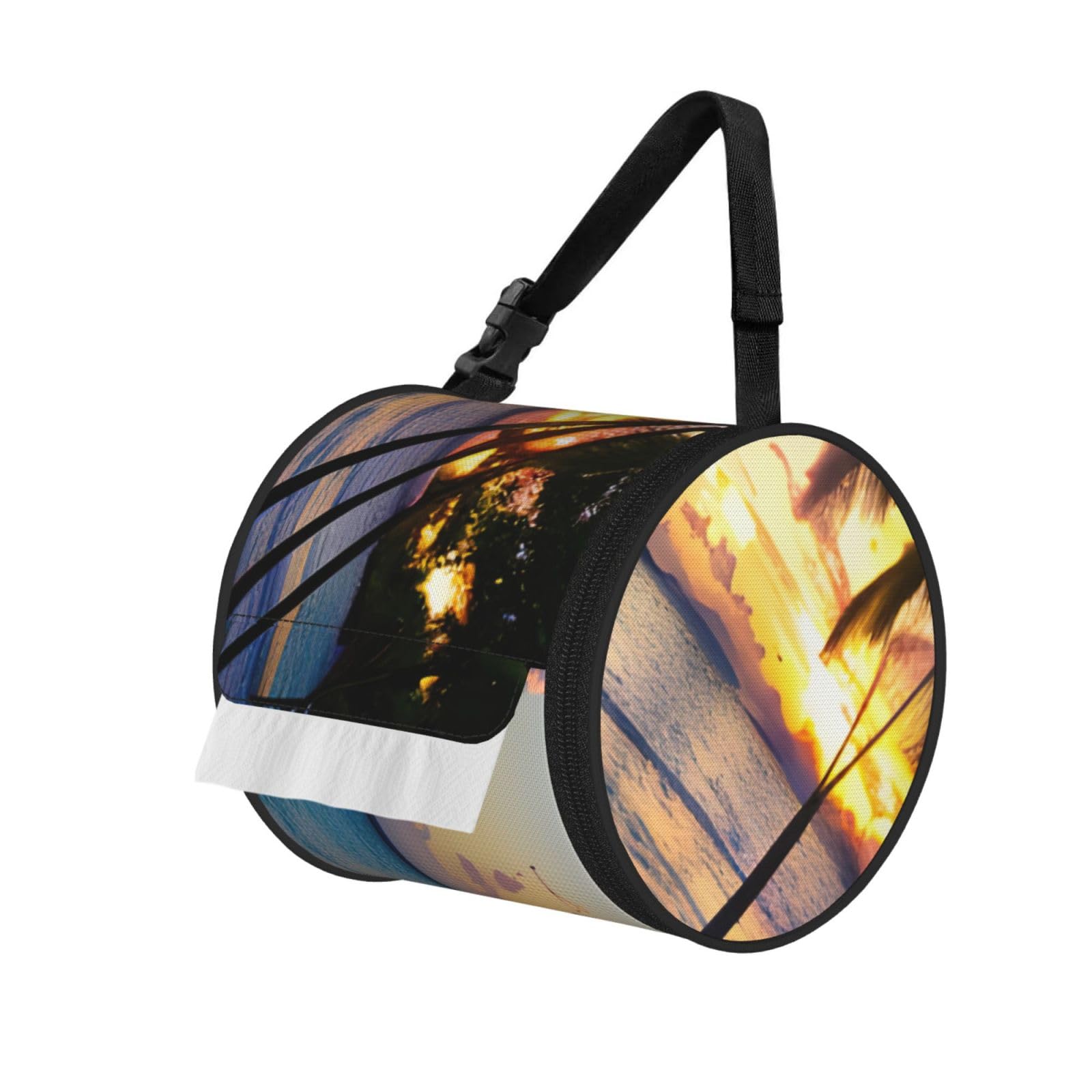 Breathtaking Jamaica Beach Print Cylindrical Tissue Holder Bathroom Car Home Office Kitchen Decor Versatile