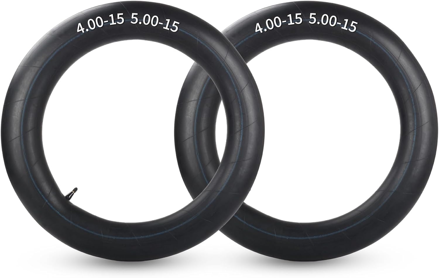 4.00-19 5.00-19 Butyl Inner Tubes 2 Pack, Fit for 18", 19" Rim, Not for 15" Rim, Heavy-Duty Tractor Tubes with TR15 Valve Stem, Replacement Tubes for Agriculture Farm Implement Farm 4.00-19 5.00-19,TR15
