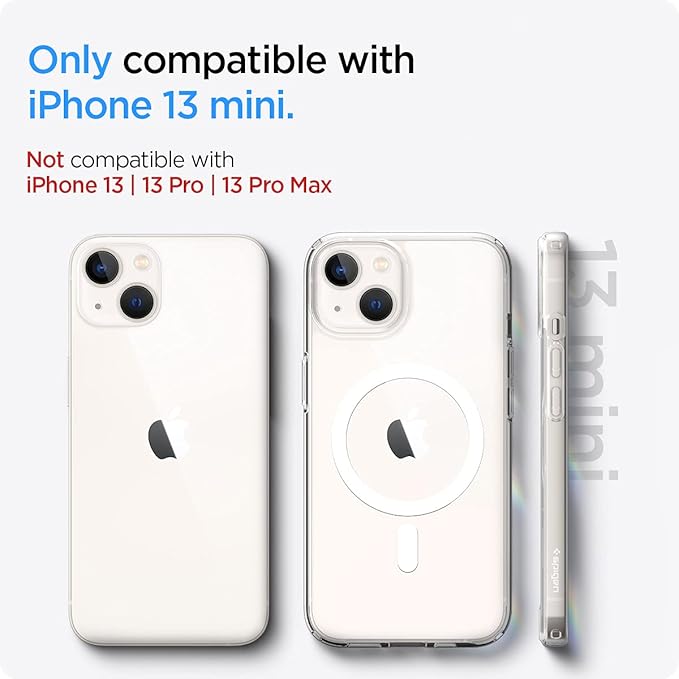 Spigen iPhone 13 Mini Case, Ultra Hybrid MagFit Anti-Yellowing | Compatible with Magsafe | Clear