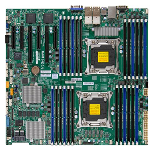 SUPERMICRO X10DRC-LN4+ - Motherboard - enhanced extended ATX - LGA2011-v3 Socket - 2 CPUs supported - C612 - USB 3.0 - 4 x Gigab