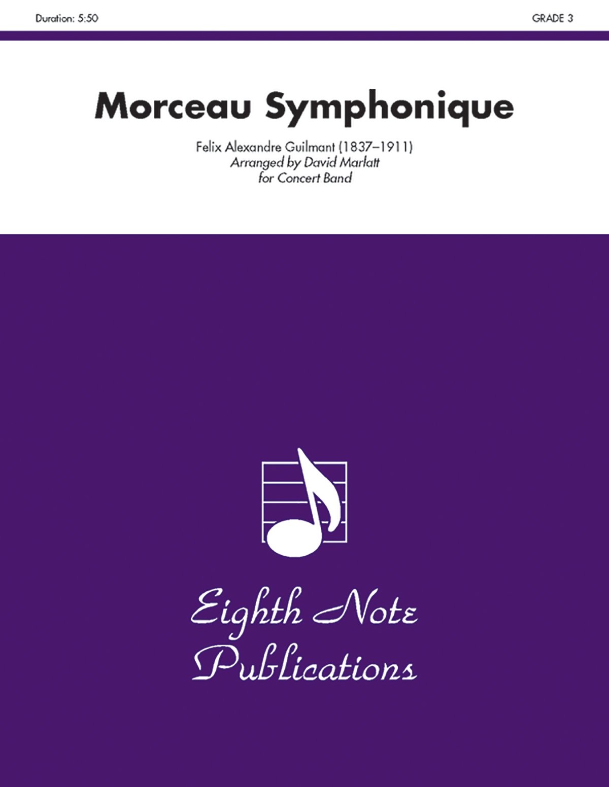 Morceau Symphonique matériel d'orchestre conducteur parties trombone solo concert band