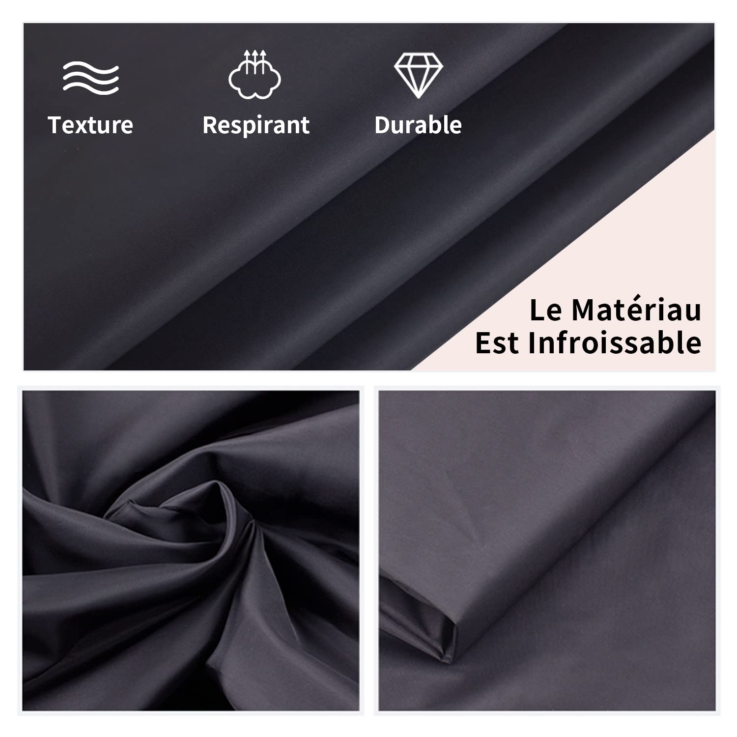 eTone Manchon de Chargement de Films transportable (Chambre Noire) Sac à Fermeture Double Couche de Dimensions 55x58cm (21.6x22.8) extérieure (M Bag)