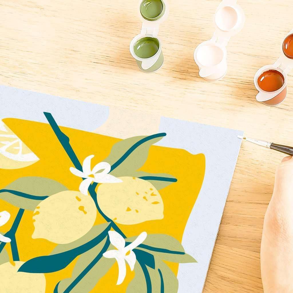 Ravensburger CreArt, Malen nach Zahlen Adults Trend - Zitronen