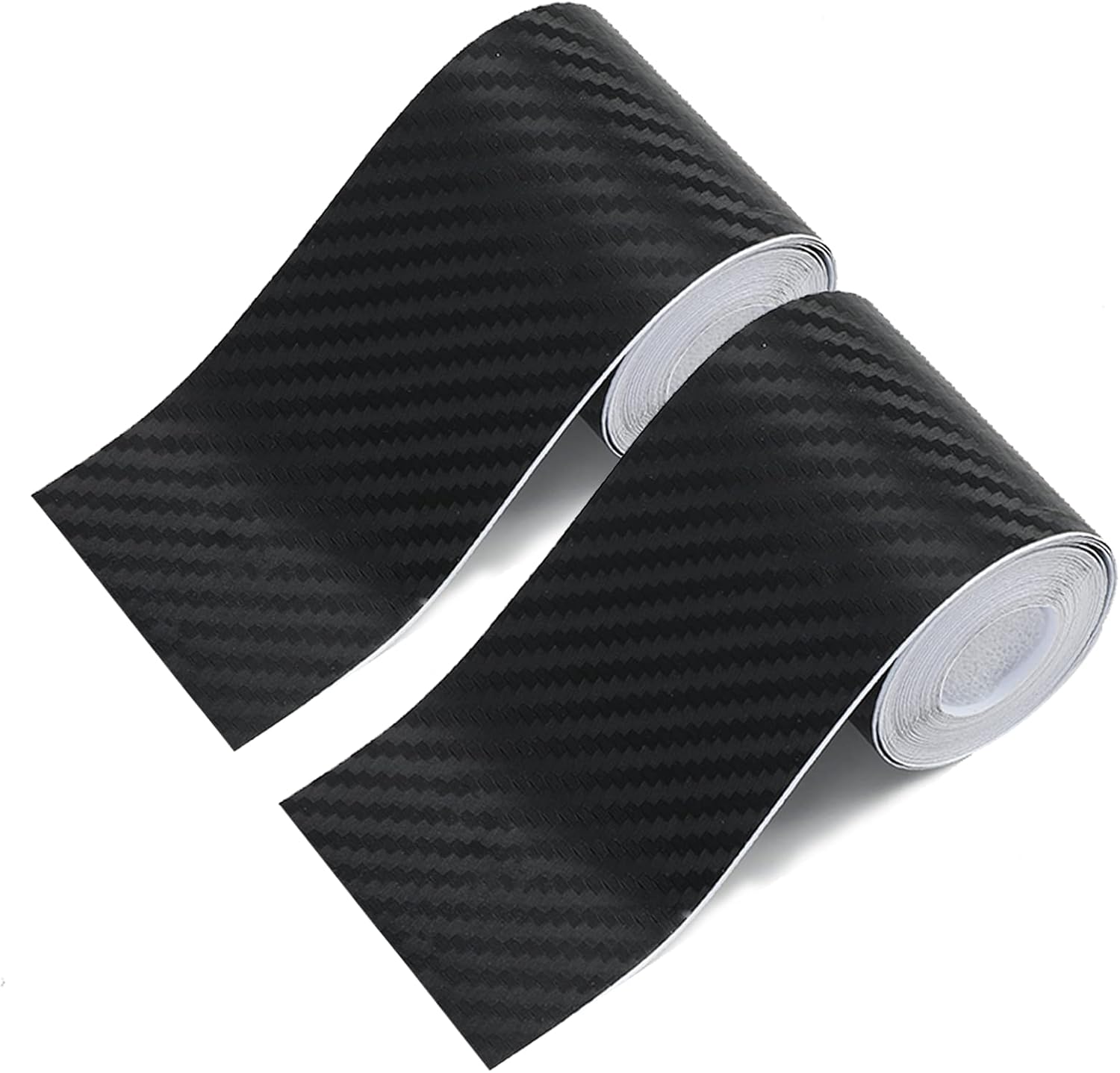 Carbon Fibre Vinyl Wrap Roll Black Strips Protective Film Car Sticker