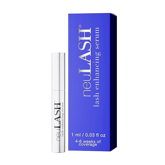neuLASH 1mL Eyelash Enhancing Serum, 4-6 Weeks of Coverage | 4-6 weeks for longer-looking lashes, Vegan, Apply Nightly, Includes Peptides, Proteins & Vitamins. Safe for Contact Users