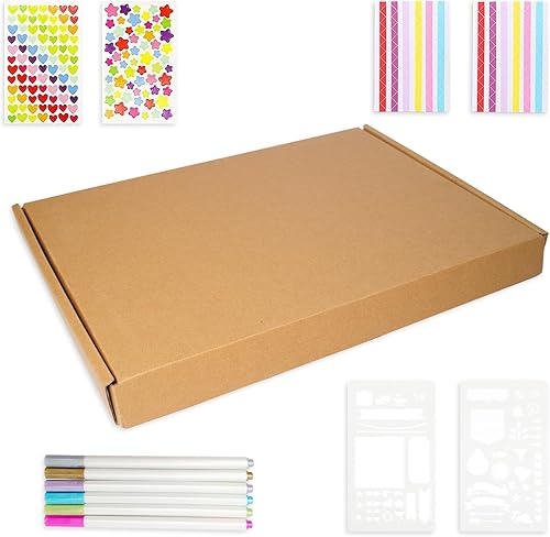 Miniatura 4 de Álbum de fotos de álbumes de recortes, kit de libro de recortes de 80 páginas, libro de imágenes de tapa dura para boda, bebé, familia, graduación,