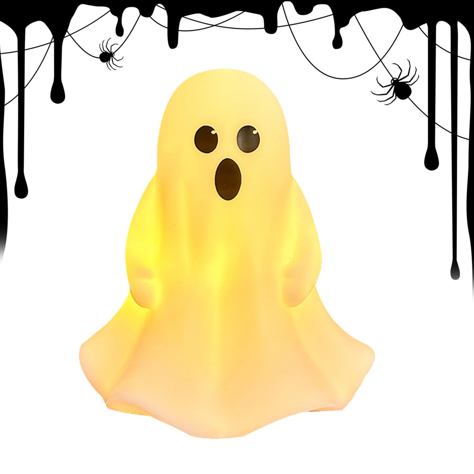 Ghost Night Lamp - Creative Ghost Night Lamp,Ghost Lamp Night Light for Kids, Desk Night Lamp for Bedroom, Living- Room -Decoration