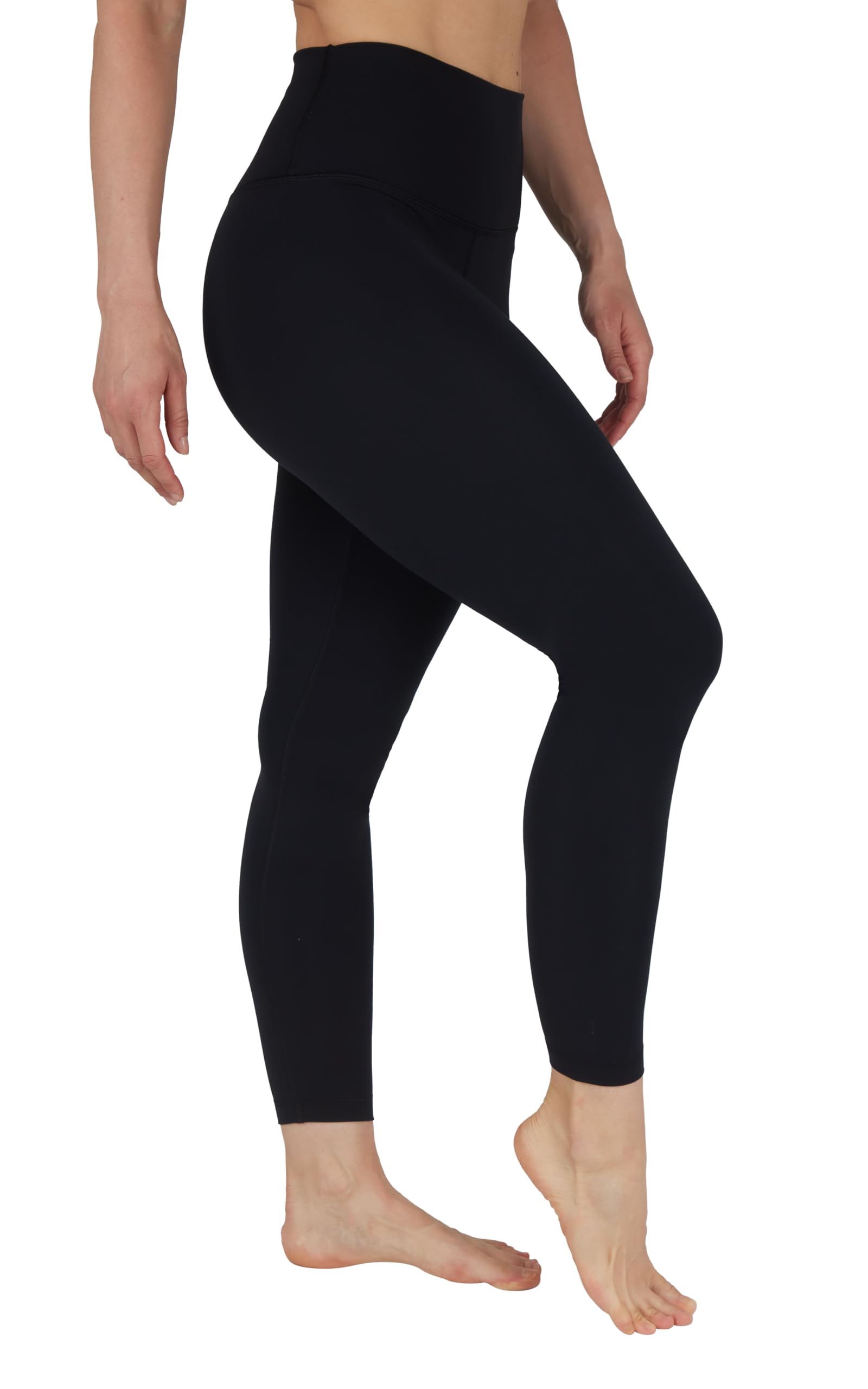 YogaliciousSquat Proof Fleece Lined Legging High Waisted Thermal Winter Running Pants for Women - Black - XS