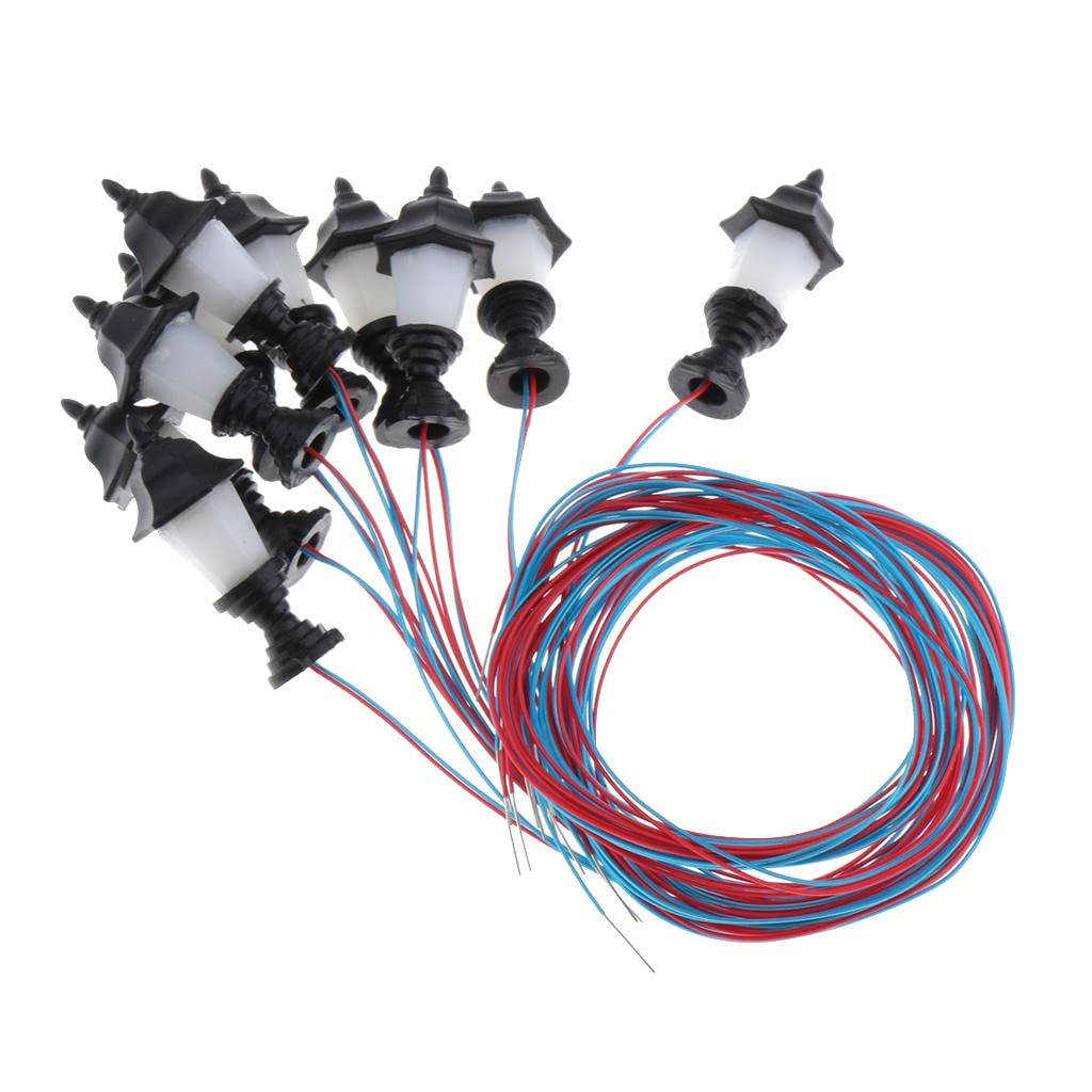 10x Model Miniature Street Lights HO Scale LEDs Garden Lawn Lights 1:100 A|Toys & Hobbies | Model Railroads & Trains | HO Scale |10 Pieces 1:100 Scale Miniature Street Lights-image-46