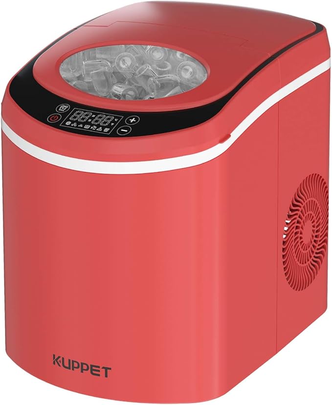 KUPPET Portable Ice Maker Machine for Countertop with LED