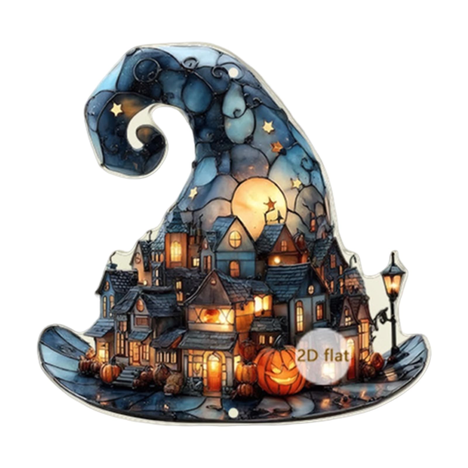 Ghost Window Sun Catcher, Sun Catchers with Bat Pumpkin, Outdoor Hanging Ornaments, Colourful Window Decor for Home Garden Conservatory Wall, for Mum Grandma E
