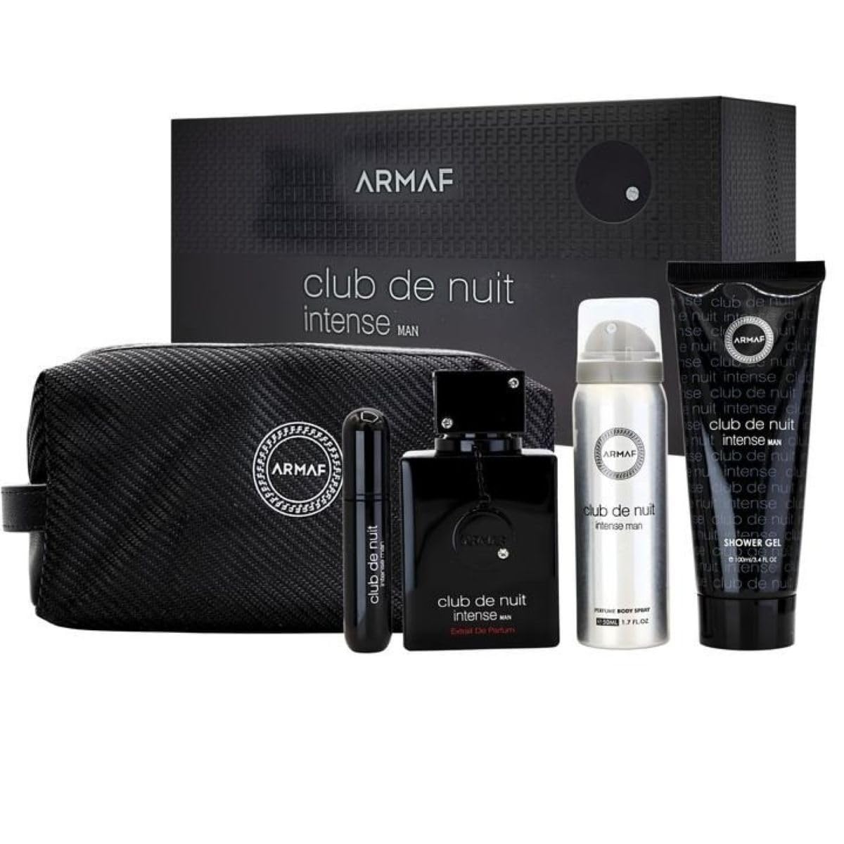 Armaf Club De Nuit Intense – Fruity, Floral, Woody – 5-Piece Set