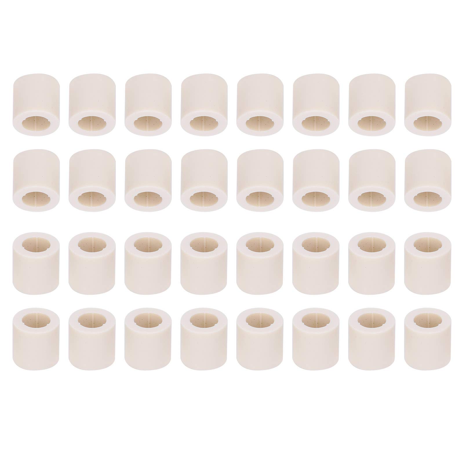 40Pcs Fiber Billiards Stick Pool Cue Ferrules Tubes Replacement Parts Repair Accessories Leisure Sports Game Room Cue Ferrule Pool Replacement Kit Stick Ferrules Kamui