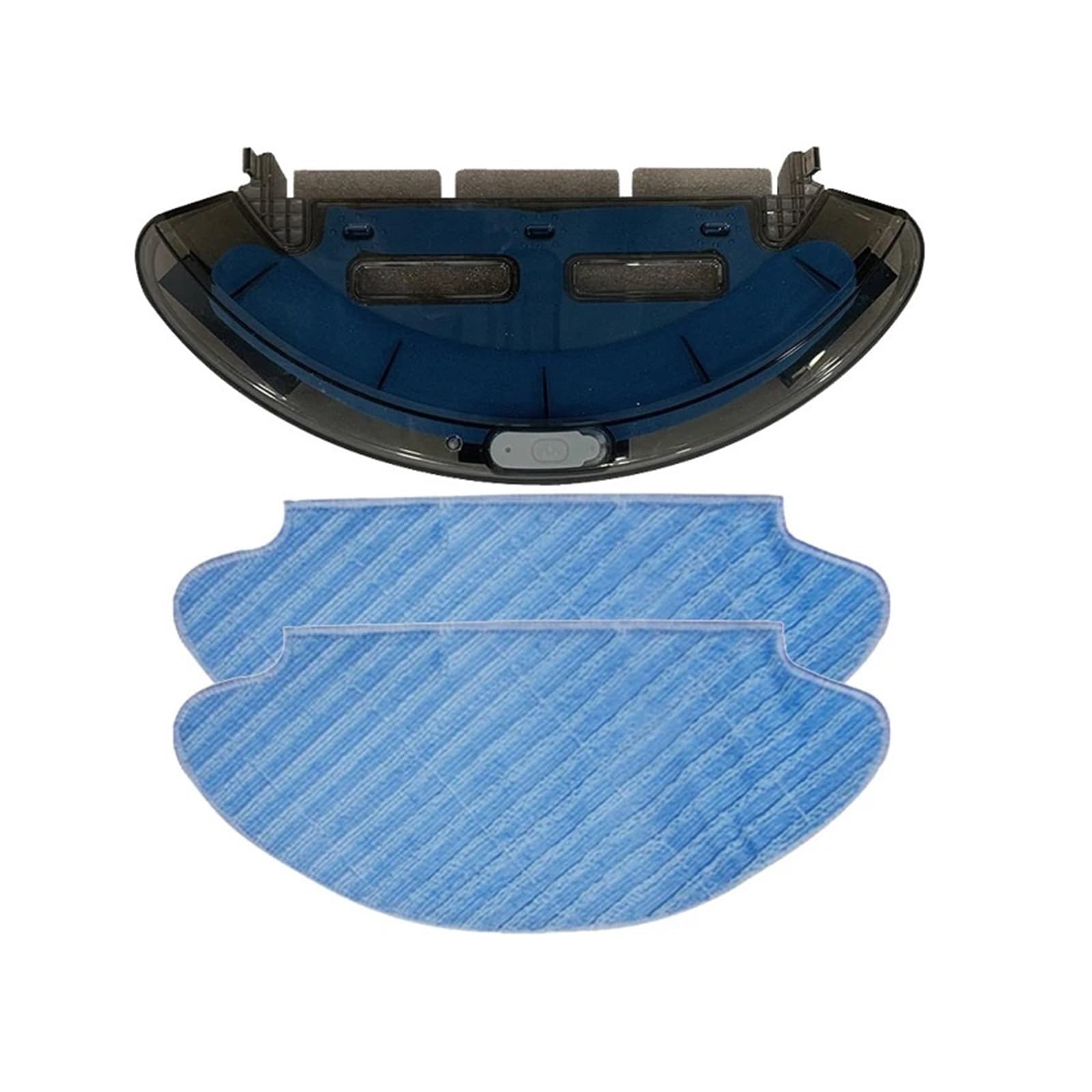 ZR6900R1 Wassertank-Mopp-Stofflappen, Kompatibel Mit Rowenta, Explorer Serie 20, Roboter-Staubsauger-Ersatzteilen(1 water tank tray+2 rag)