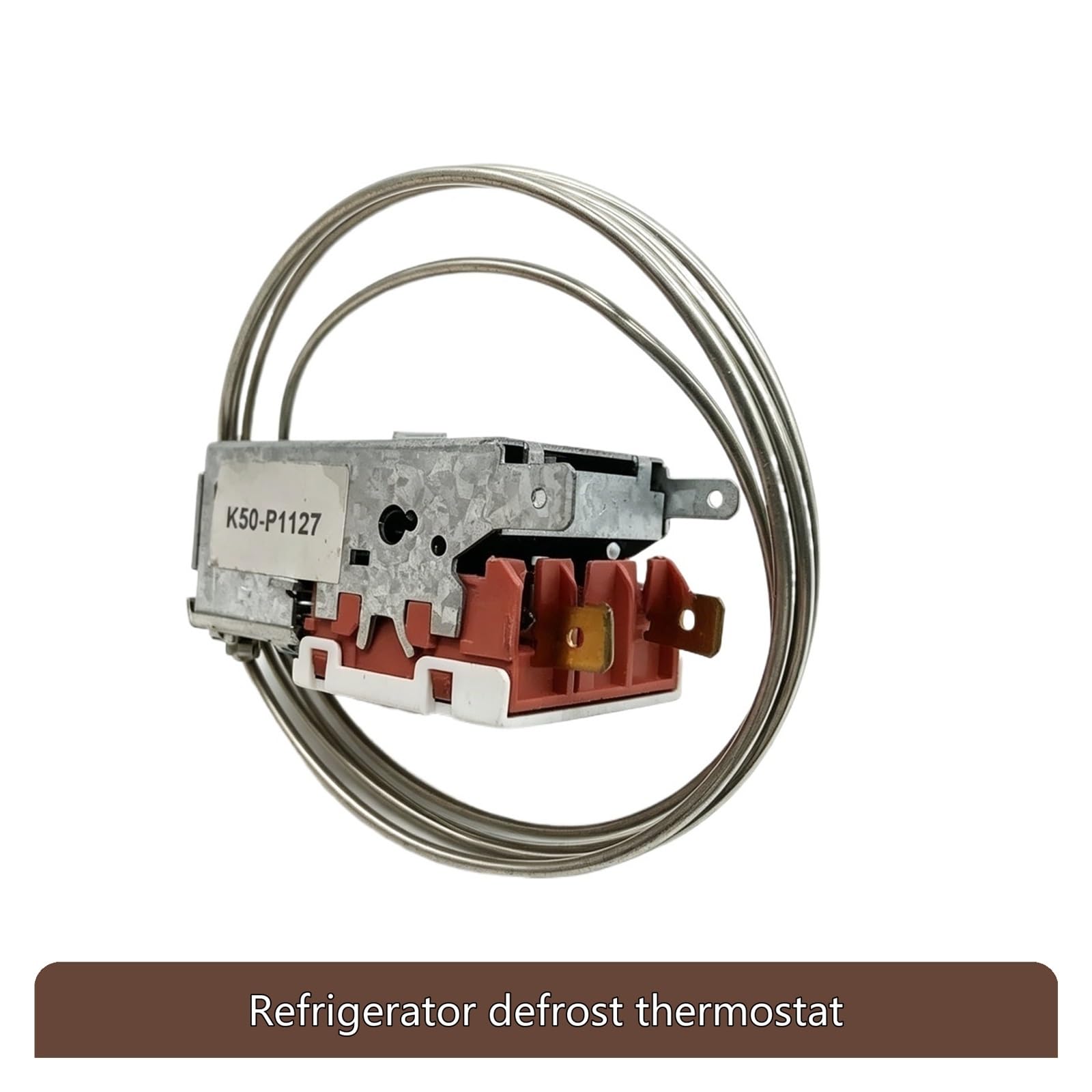 Termostato De Descongelación Del Refrigerador, Interruptor De Control K59 K50 K54 K56 K60 K57 Termostato K50-P1127 De 2 Pines for A10-1051 Calentador De Descongelación De Repuesto for Refrigerador