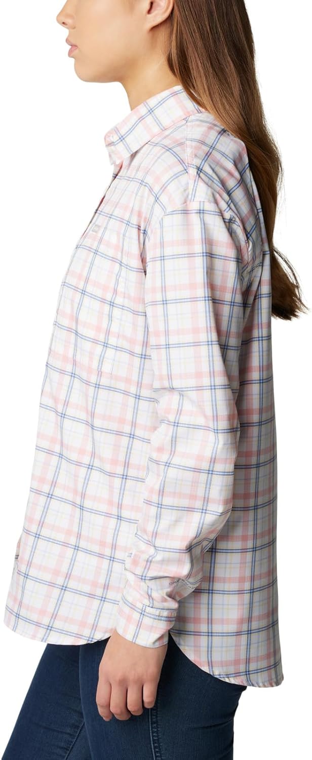 Columbia Womens Silver Ridge Utility Patterned Long Sleeve Shirt - Image 3