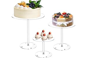 Set of 3 Acrylic Cake Stands for a Stunning Display