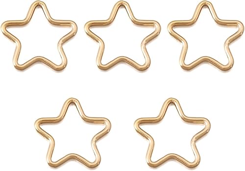 Vista 69 de FASHEWELRY Anillos de acero inoxidable 70cs con eslabones de corazón, 4 tamaños, de metal con forma de corazón, bisel abierto, conectores