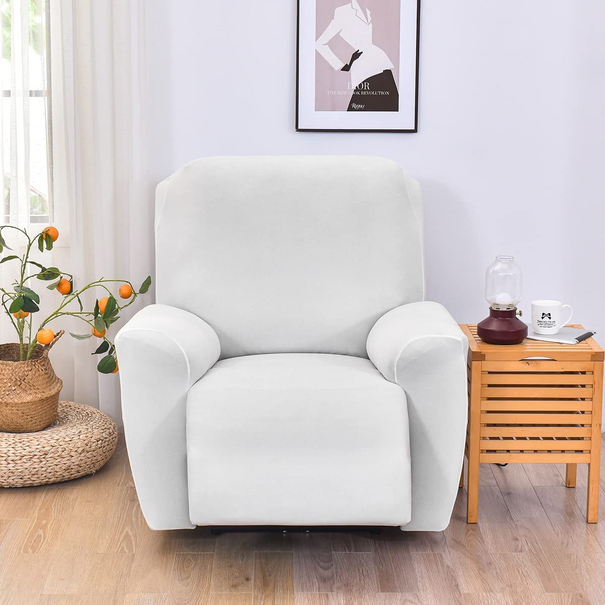 Copripoltrona Reclinabile Universale - Fodera Elasticizzata Lavabile Per Divani 1/2/3 Posti - Foto 10