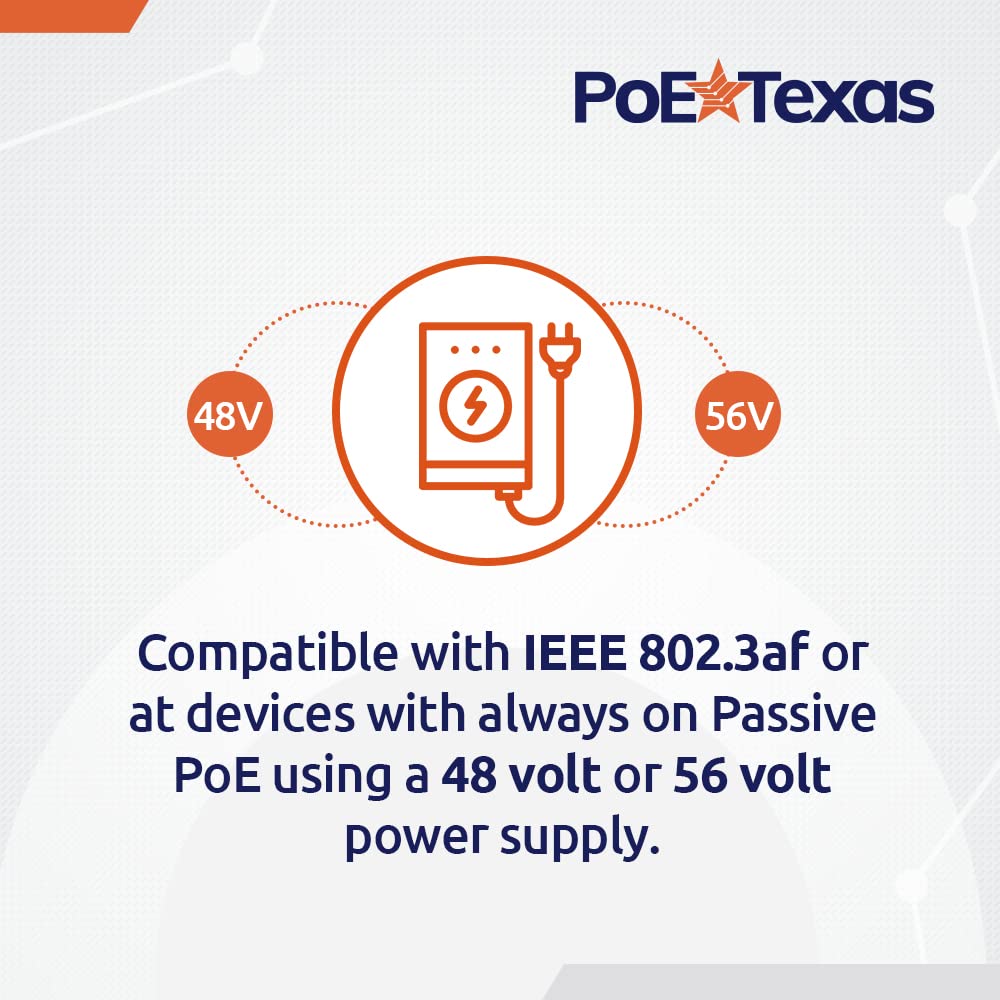 Injecteur Gigabit Poe WS-GPOE-12-1U - 12 Ports d'alimentation sur Ethernet avec RJ45 blindé - Alimentation Disponible séparément, utilisez Une ou Deux Blocs d'alimentation de 24, 48 ou 56 V