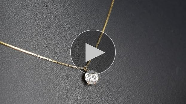 K18 ダイヤモンドネックレス 1カラット Amazon | [Diamond-Luxy] 1カラット ダイヤモンド ネックレス 一