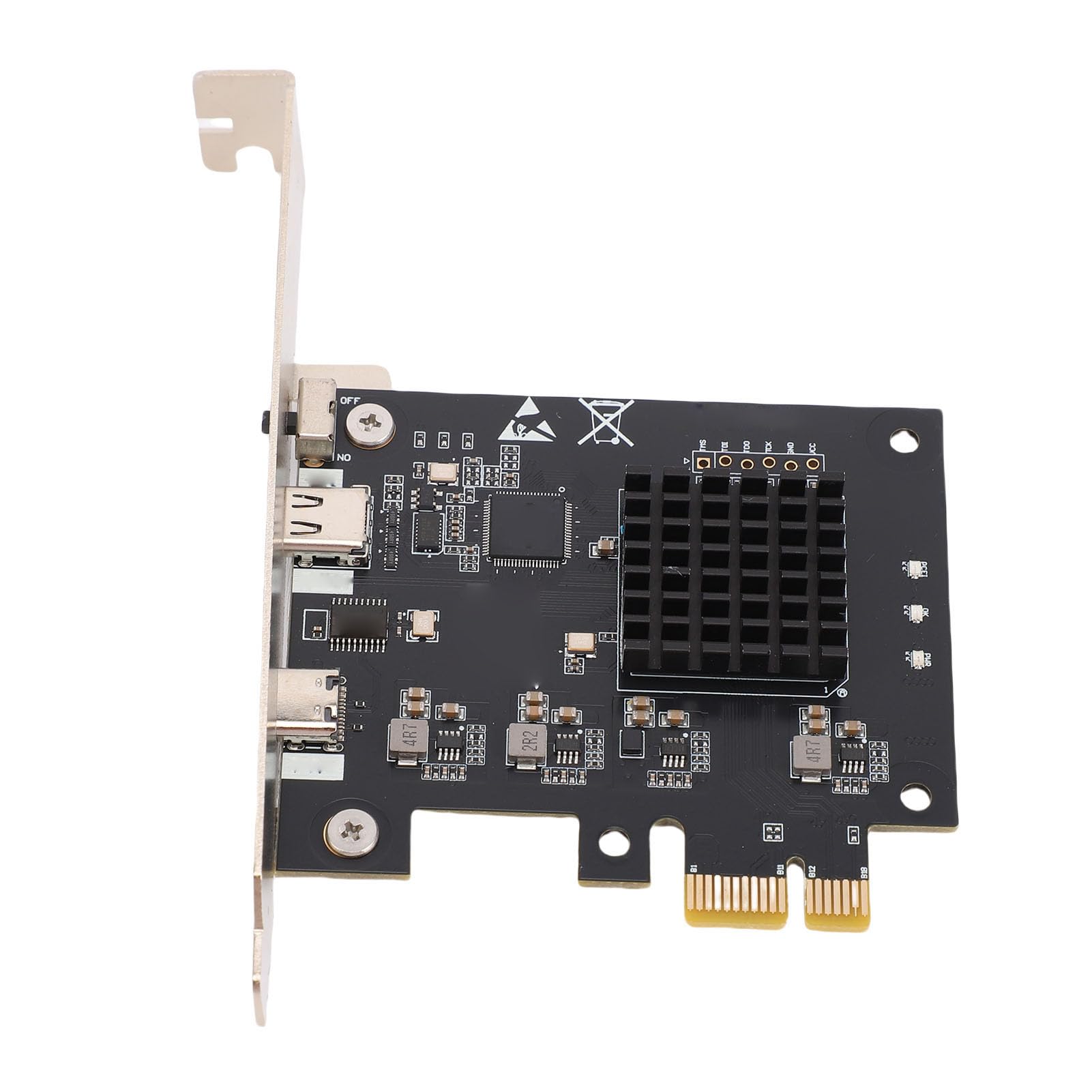 Tosuny Tarjeta DMA con Controlador de Ratón y Teclado, Concentrador USB de 4 Puertos Ethernet de 100 M con Pantalla TFT, Plug and Play para Automatización, Desarrollo y Sistemas de