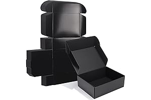 ZBEIVAN 12x9x4 Black Small Shipping Boxes: The Ideal Solution for Secure and Professional Packaging