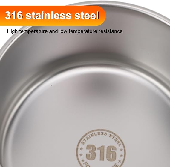 BoxLunch ContainerFood Storage ContainerLunch BoxLunchable Food ContainerBento L 600ml Box Round Stainless Steel Lunch Container with Tight Sealing for Storage Container Milky (Cream White)
