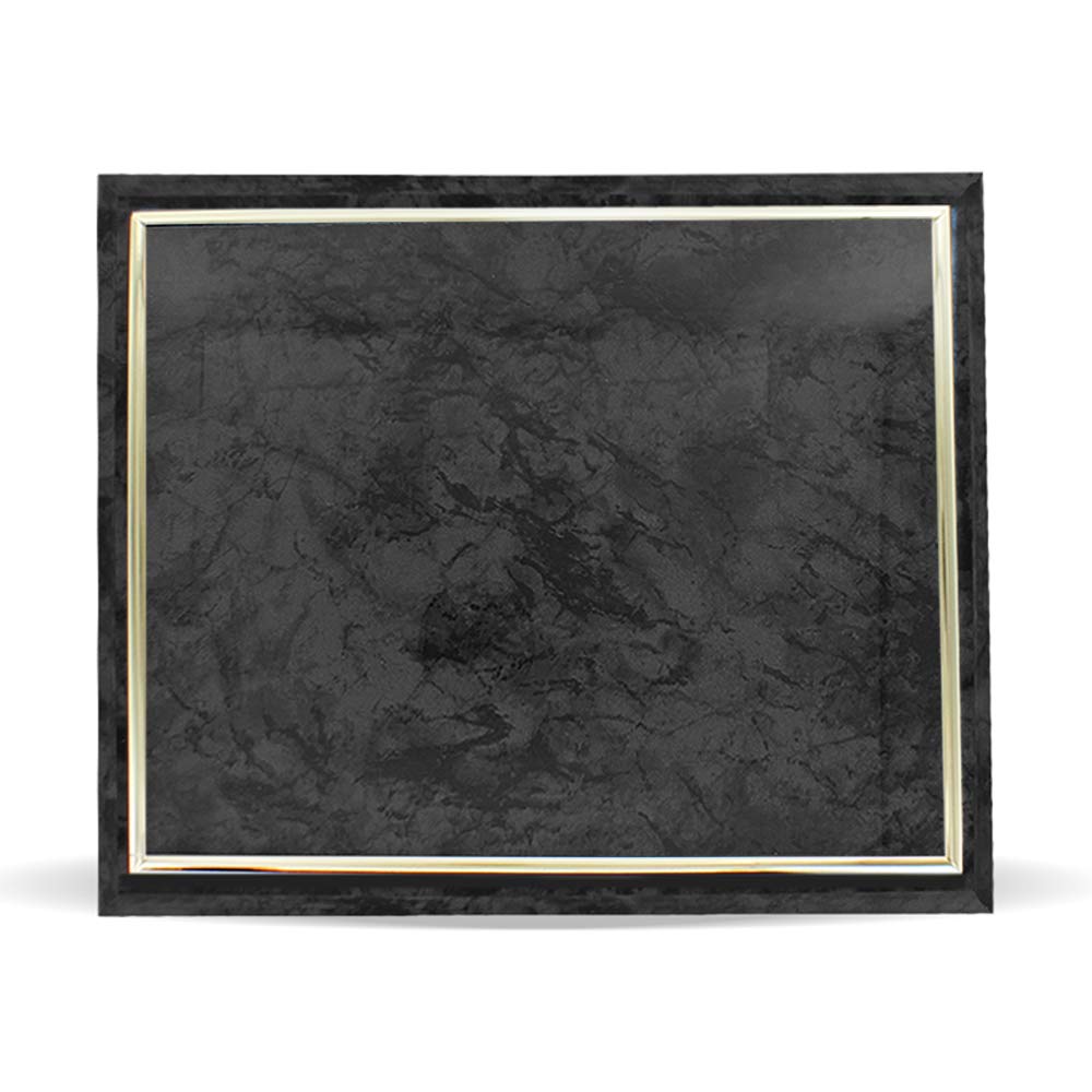 SHOP AWARDS AND GIFTS 8.5 x 11 Certificate Frame Holder, Slide in Wall Plaque Display, 10-1/3 x 13 Inch Frame, Black with Gold Border